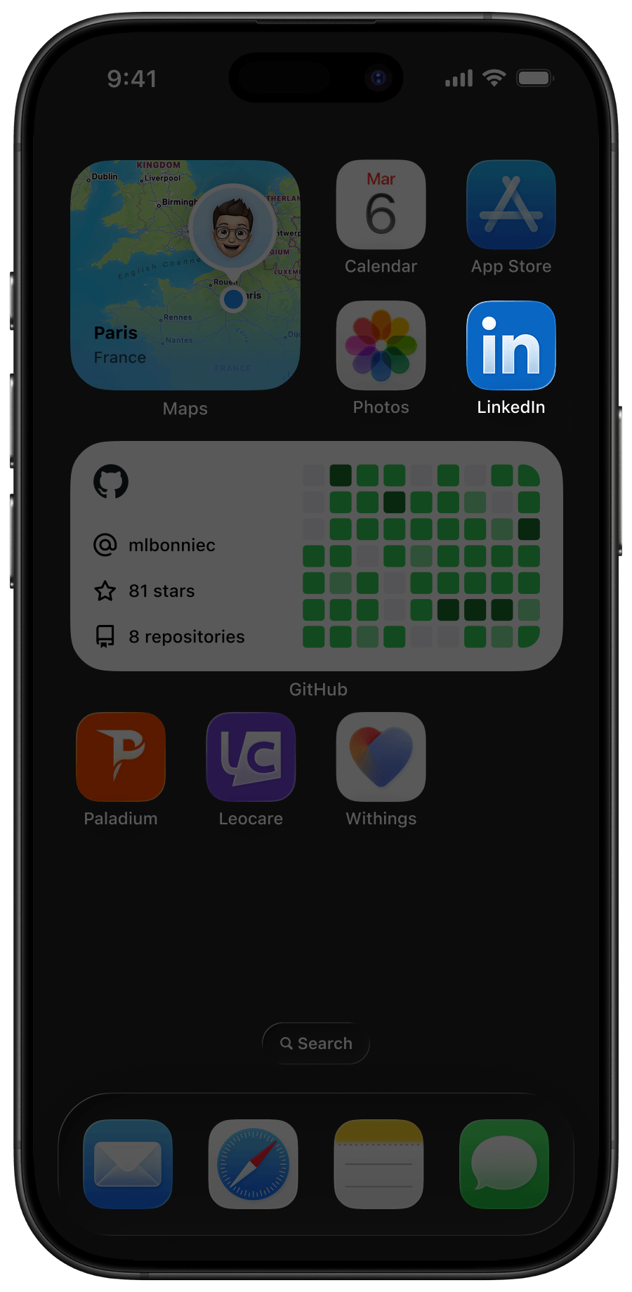 iPhone 16 Pro focused on a LinkedIn application icon