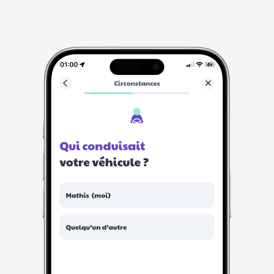 SwiftUI views showing a driver selection view