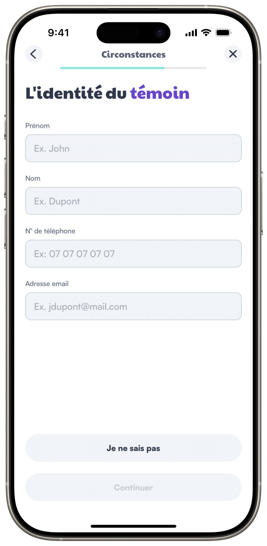 Leocare iOS Application Witness View