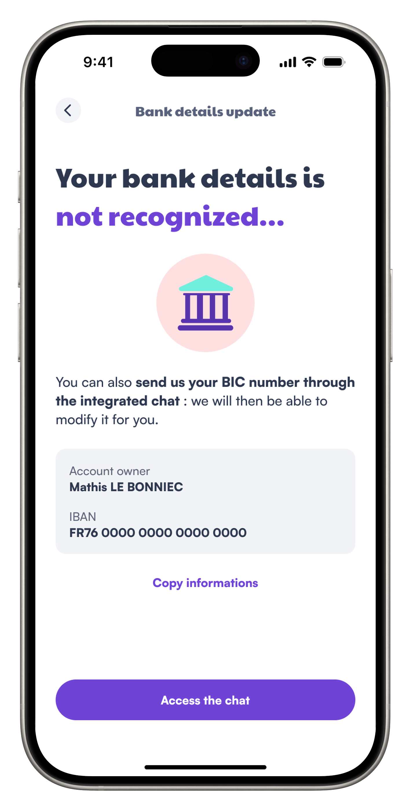 iPhone Mockups representing the a view components