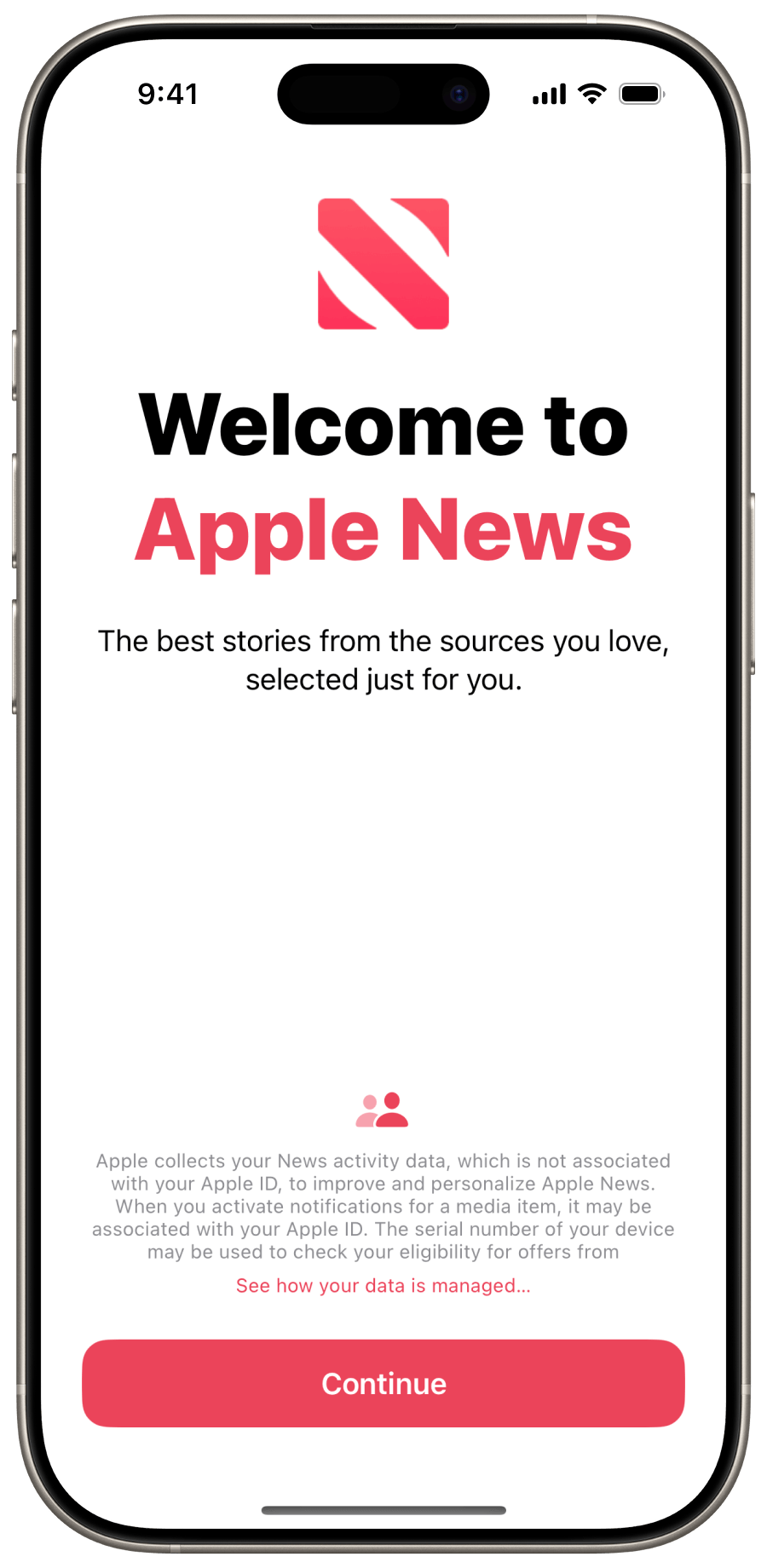 iOS News OnBoarding View