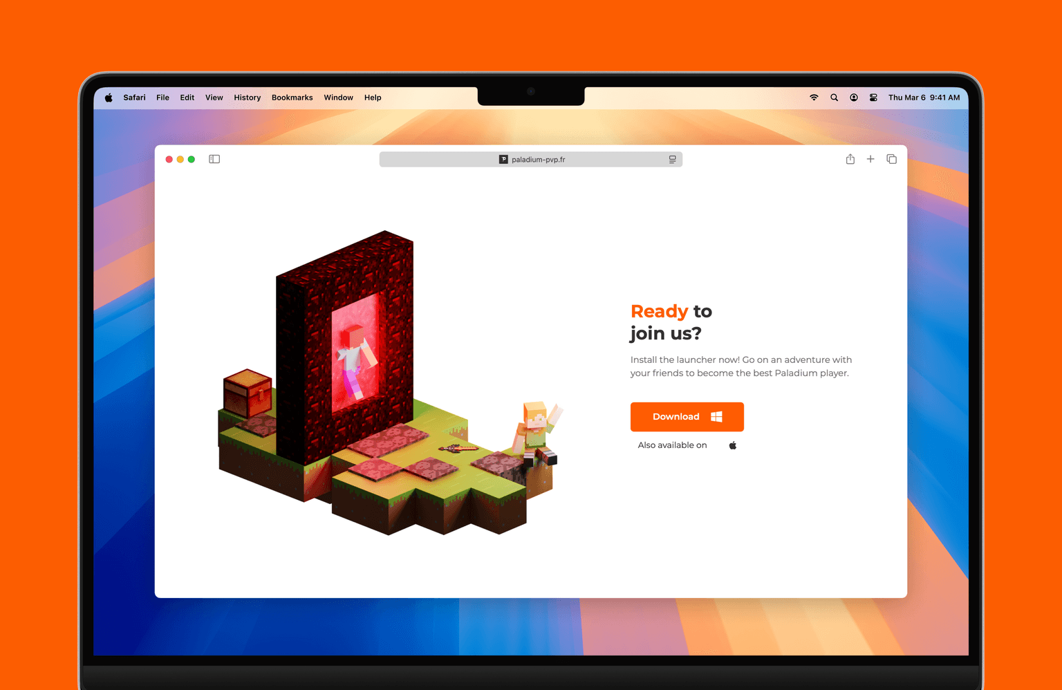 Play Section of Paladium Website